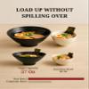 4 Sets (12 Piece) 57 Ounce Large Japanese Ramen Noodle Soup Bowl Melamine Hard Plastic Dishware Ramen Bowl Set with Matching Spoon and Chopsticks for Udon Soba Pho Asian Noodles view 4
