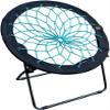 Zenithen Foldable 32" Bunjo Bungee Chair, Teal (Pack of 2) - Lightweight Collapsible Seating for Teens, Adults, Dorms, Bedrooms, Camping & Gaming - 225lb Capacity Portable Seat view 3