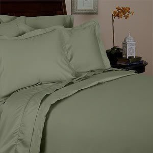 1200 Thread Count 4pc California King Size Egyptian Bed Sheet Set,Deep Pocket, SAGE