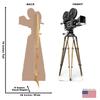 Cardboard People Hollywood Camera Life Size Cardboard Cutout Standup view 2