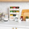 Mind Reader Tea Bag Organizer, Tea Station Organizer, Countertop Storage, Kitchen, Plastic, 10.25"L x 3.25"W x 13.75"H, White view 2