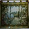 Italian Terrace Design Wall Hanging Tapestry in Huge Size 36"h X 85"l view 1