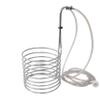 NY Brew Supply - 43237-2 Stainless Steel Wort Chiller, 1/4" x 20', Sage/Silver view 1