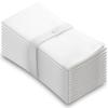 White Cotton Napkins Cloth 20 x 20 Oversized 100% Natural Bulk Linens for Dinner, Events, Weddings by Aunti Em's Kitchen, Set of 12 view 1