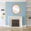 OVALCREST Oval Beveled Wall Mirror for Home Decor - Santa Fe Style - Gold Paint - 20x26 Outside Dimensions view 3