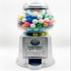 Medium Size 11" Metal and Glass Candy Gumball Machine, Silver Color view 1