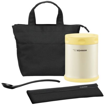 Zojirushi Stainless Steel Lunch Jar, 25-Ounce, Pearl Yellow