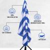 Utopia Towels 4 Pack Cabana Stripe Beach Towel, 30 by 60 Inches, Oversized 100% Ring Spun Cotton Pool Towels, Highly Absorbent Quick Dry Bath Towels for Beach, and Swim, Blue view 4