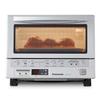 Panasonic FlashXpress Toaster Oven Countertop, 4-Slice Small Toaster Oven Compact Size with Double Infrared Heating, 6 Auto Cook Options and Precise Temperature Control, 1300W - NB-G110P (Silver) view 1