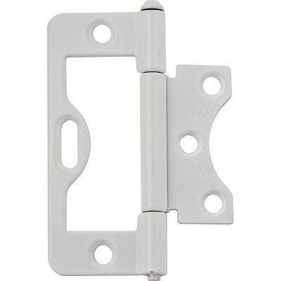 Rockler 3" Non-Mortise Butt Hinges - Heavy-Duty Inset Hinges for Shutters, Cabinets & Interior Doors - Removable Pin, Wrap-Style Support, Multiple Finishes - Easy Installation for Home & DIY Projects