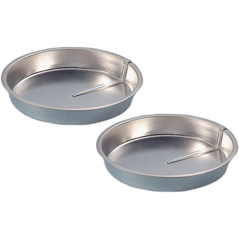 Quick Release Easy-Out Cake Pan Set of 2, Effortlessly Bake and Serve Perfect Cakes and Pies, 9" Diameter x 1 1/2"H