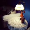Vintage Crochet Table Cloth Round Lace Doily Handmade 100% Cotton Lace Floral Bohemian Table Cover Scarf Table Topper for Home Wedding Party Decoration, Beige, 33-Inch view 2