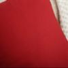 TangDepot Handmade Decorative Solid 100% Cotton Canvas Throw Pillow Covers/Pillow Shams, (12"x20", Deep Red) view 3