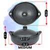 Ancient Cookware Oval Chamba Clay Casserole, Medium, 4 Quarts view 3