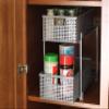DecoBrothers 2 Tier Bathroom Storage Organizer with Pull-Out Drawer, Silver view 4