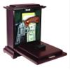 PS Products Ps Concealment Clock - Rectangle, Mahogany (Pack of 1) view 2