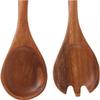 Lipper International 1188 Acacia Oblong Salad Servers, 12" Long, One Pair view 3