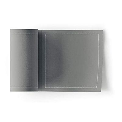MY DRAP Cocktail Napkin, Washable and Reusable Cloth Napkins 4.5x4.5 in (100 Napkins, Grey)