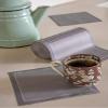 MY DRAP Cocktail Napkin, Washable and Reusable Cloth Napkins 4.5x4.5 in (100 Napkins, Grey) view 3