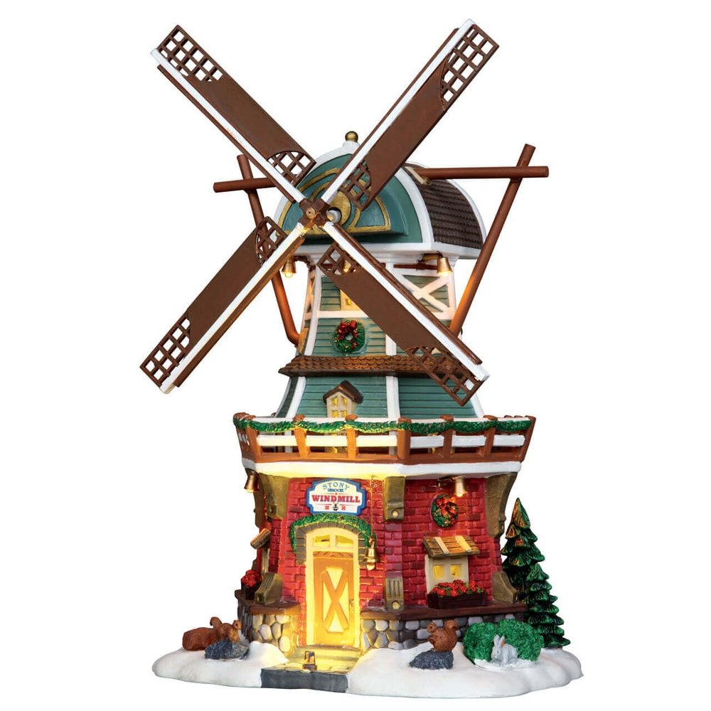Lemax Christmas - Stony Brook Windmill with 4.5V Adaptor (25384UK)