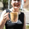 GROSCHE Cyprus 16 fl. oz Double-Wall Glass Mug | Espresso, Latte, Tea & More | Hot & Cold Beverages | Stylish & Aesthetic | Dishwasher Safe | Heatproof | Drinking Glassware view 4