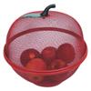 Style Asia Apple-Shaped Basket, Mesh Fruit Holder, Red view 2