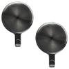 Haute Decor Attract Magnetic Wreath Hanger (Brushed Nickel) - Set of 2 Magnets - for 2 Metal Doors/Surfaces or 1 Single-Pane Glass Door/Window (Will not Work on Double-pane or Thick Glass) view 1