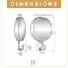 Haute Decor Attract Magnetic Wreath Hanger (Brushed Nickel) - Set of 2 Magnets - for 2 Metal Doors/Surfaces or 1 Single-Pane Glass Door/Window (Will not Work on Double-pane or Thick Glass) view 4