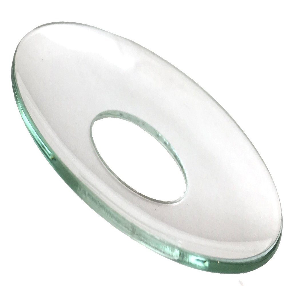 Biedermann & Sons Plain Glass Candle Wax Bobeches, Clear, 2.75 Inch - Set of 2