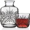 Godinger Bedside Night Carafe - Cup and Bottle to Keep Next To Your Bed for a Handy Midnight Drink, 16oz view 2