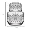 Godinger Bedside Night Carafe - Cup and Bottle to Keep Next To Your Bed for a Handy Midnight Drink, 16oz view 4