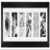 Malden International Designs Black 6 Opening 4x6 Matted Collage Photo Wall Frame view 1