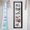 Malden International Designs Black 6 Opening 4x6 Matted Collage Photo Wall Frame view 2