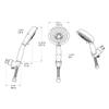 Pfister LG16-CB0K Avalon Handshower with Cradle 1.8 gpm Brushed Nickel view 2