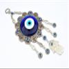 Blue Evil Eye with Hamsa Hand Protection Wall Hanging Ornament Decor Sunflower Design (with a Betterdecor Pouch)-006 view 2