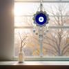 Blue Evil Eye with Hamsa Hand Protection Wall Hanging Ornament Decor Sunflower Design (with a Betterdecor Pouch)-006 view 4