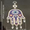 Blue Evil Eye Hamsa Hand Protection Wall Hanging Decoration Ornament (with Betterdecor Gift Pouch) view 2
