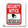 GRAPHICS & MORE Security Notice Protected by 24 Hour Video Surveillance Business Sign - Window Wall Sticker view 2