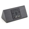OCT17 Wooden Alarm Clock, Smart LED Digital Clock for Bedroom/desks, Upgraded with Time Temperature, Adjustable Brightness and Voice Control, Humidity Displaying - Black view 3