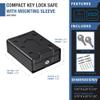 BARSKA AX11812 Compact Key Lock Box with Mounting Sleeve, Black view 3