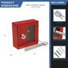BARSKA Breakable Emergency Key Box w/ Attached Hammer view 3