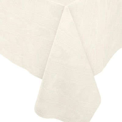 Caspari Moire Printed Paper Table Cover, 54 by 84-Inch, Ivory