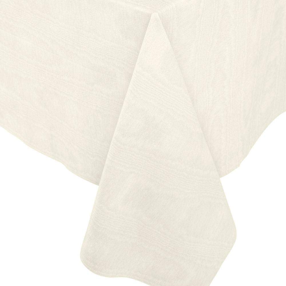 Caspari Moire Printed Paper Table Cover, 54 by 84-Inch, Ivory