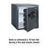 SentrySafe Black Fireproof Safe with Digital Push Button Keypad, Home Safe For Money, Documents, and other Valuables, 1.23 Cubic Feet, SF123ES view 4