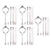 Accent Plates,Petforu 5 Sets Crown 3 Tier Cake Stand Fittings Hardware Holder for Wedding and Party - Silver view 1