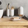 Umbra Touch Soap Dish for Bathroom - Modern Oval Shape for Sink - Durable and Easy to Clean, White view 2