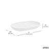 Umbra Touch Soap Dish for Bathroom - Modern Oval Shape for Sink - Durable and Easy to Clean, White view 3