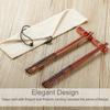 Chopstick Reusable Chinese Dragon and Phoenix Chopsticks with Holder and Carrying Bag Chinese Traditional Stylish Set2 Pairs view 3