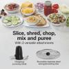 Hamilton Beach Food Processor & Vegetable Chopper for Slicing, Shredding, Mincing, and Puree, 10 Cups + Easy Clean Bowl Scraper, Black and Stainless Steel (70730) view 3