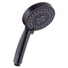 5 Function Handheld Shower Head - High Pressure Bath Spa Fixture, 4" Oil Rubbed Bronze Finished view 1